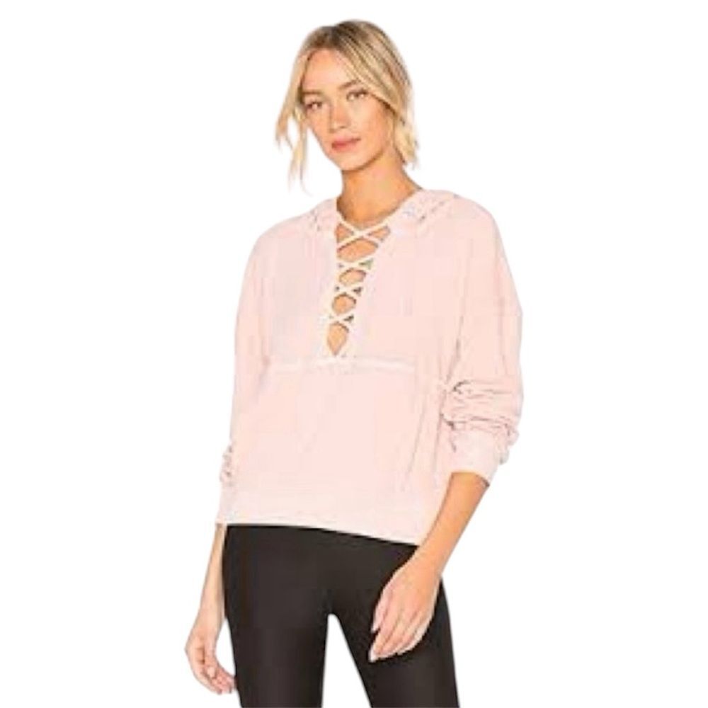 NEW Free People FP Movement Believer Sweatshirt in Pink